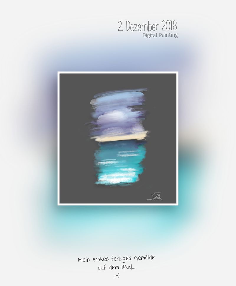 Mein erstes fertiges Gemälde auf dem iPad :-) - Digital Painting